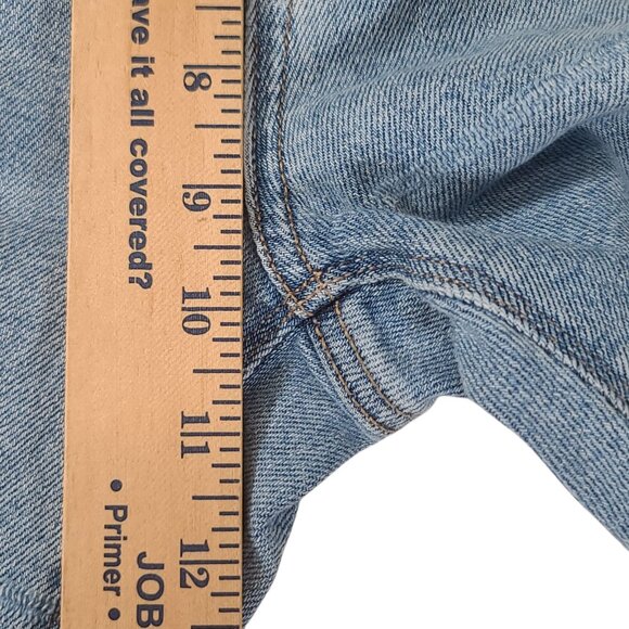 American Eagle Mom Jeans Womens 0 26x27 Light Wash High Rise Distressed - Picture 12 of 14